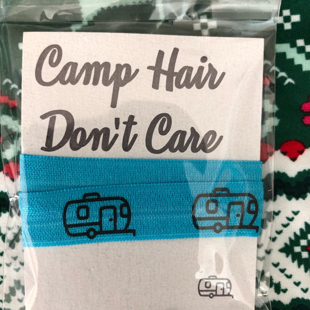 Brand New-Set of 2 -Camping hair ties